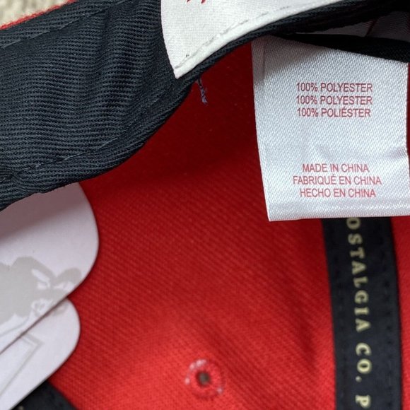 New Jersey Nets Mitchell & Ness Hat Reverse Grinch Team Snapback HWC Red Cap NWT - Picture 7 of 10